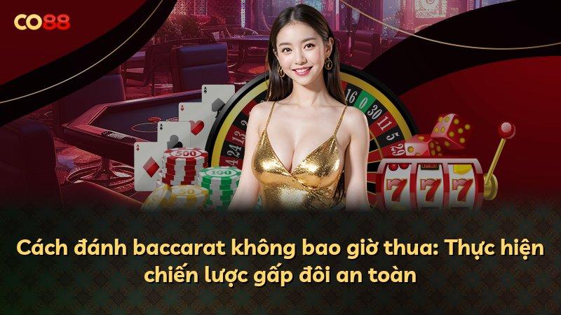 Cách đánh baccarat không bao giờ thua: Thực hiện chiến lược gấp đôi an toàn