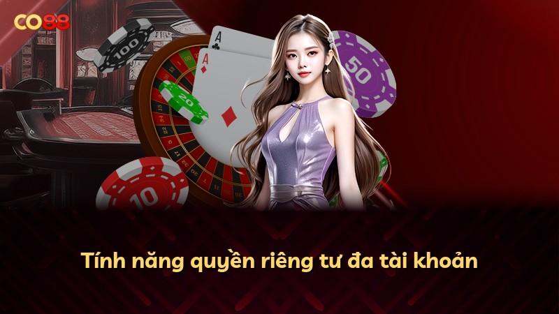 Tính năng quyền riêng tư đa tài khoản