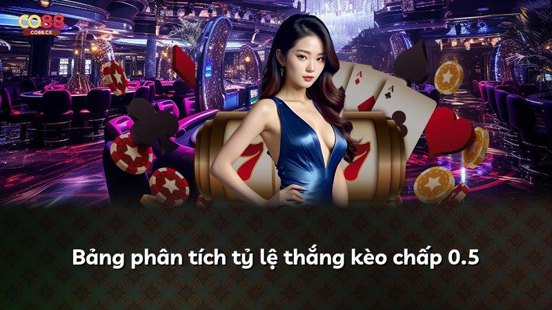 Bảng phân tích tỷ lệ thắng kèo chấp 0.5