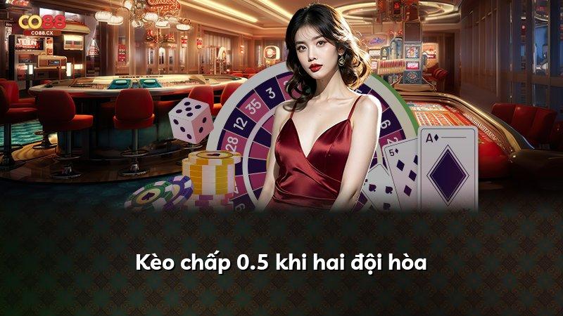 Kèo chấp 0.5 khi hai đội hòa