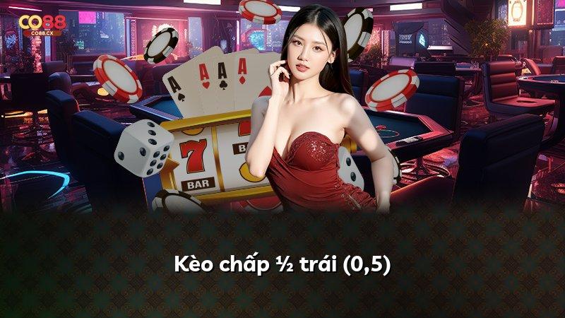 Kèo chấp ½ trái (0,5)