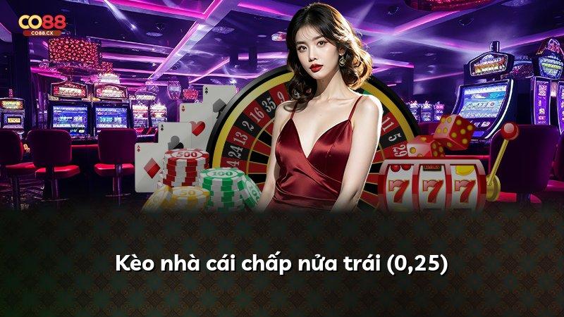 Kèo nhà cái chấp nửa trái (0,25)