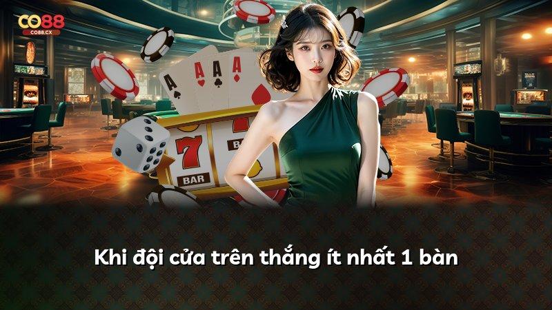 Khi đội cửa trên thắng ít nhất 1 bàn